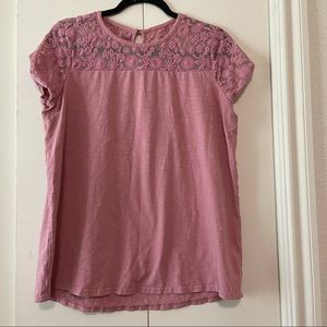 Matilda Jane Lory Mauve Lace Top